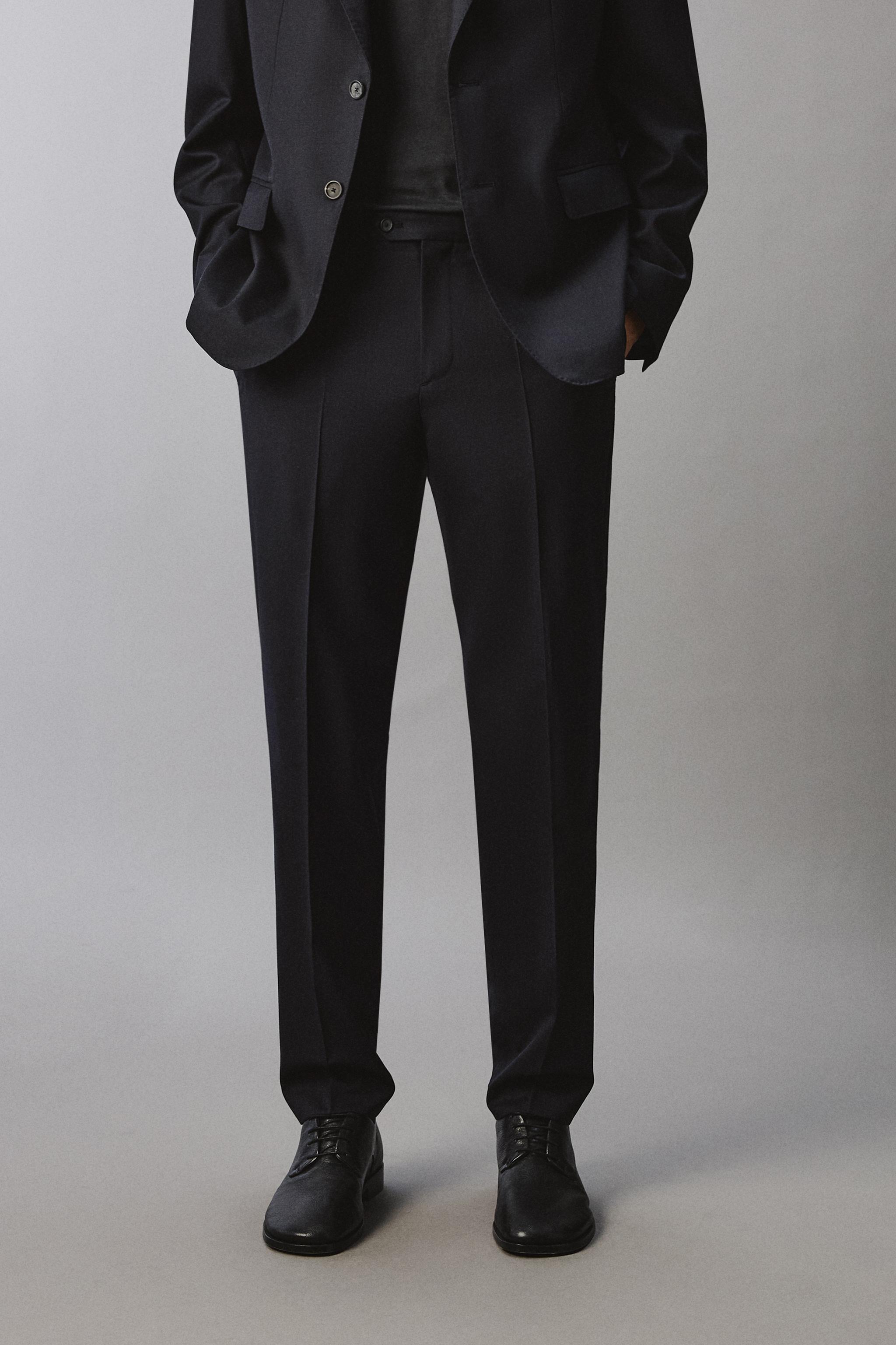 PANTALON DE COSTUME 100% LAINE